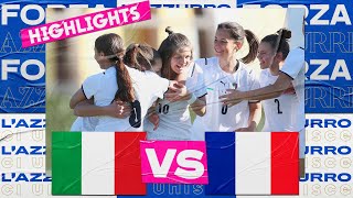 Highlights: Italia-Francia 2-0 - Under 16 femminile (9 marzo 2022)
