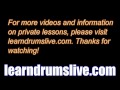 Online Drum Lessons- Learndrumslive.com-Latin Grooves: The Mozambique rhythm ala Steve Gadd