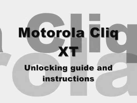 to Unlock T-Mobile Motorola Cliq XT to any GSM Network Subsidy code ...