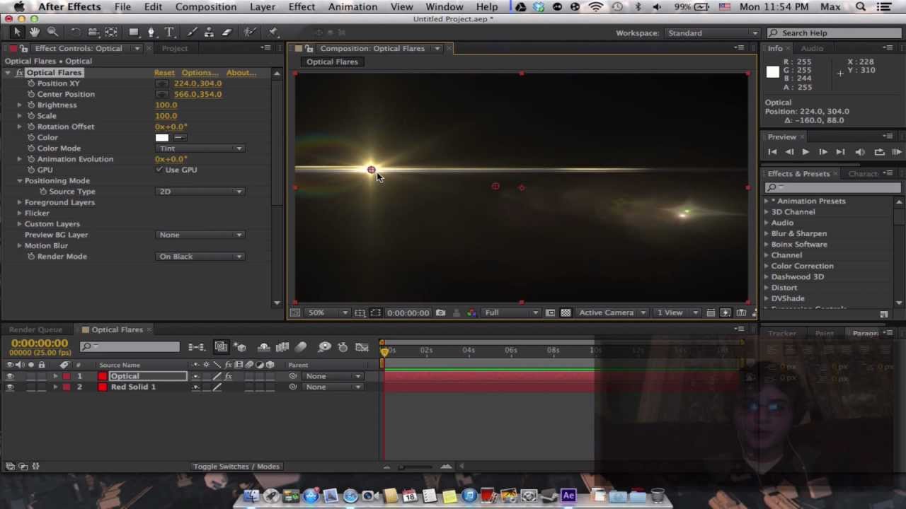 Optical Flares Adobe After Effects CS6 Free [MAC] - YouTube