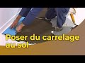 La pose du carrelage au sol