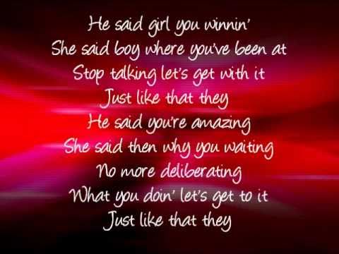 LYRICS OF HE SAID SHE lyrics of he said she: