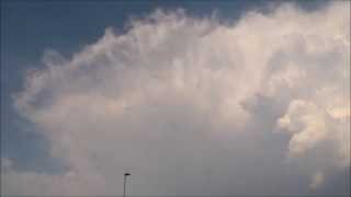 Timelapse thunderstorm/onweersbui op 23 juli 2013