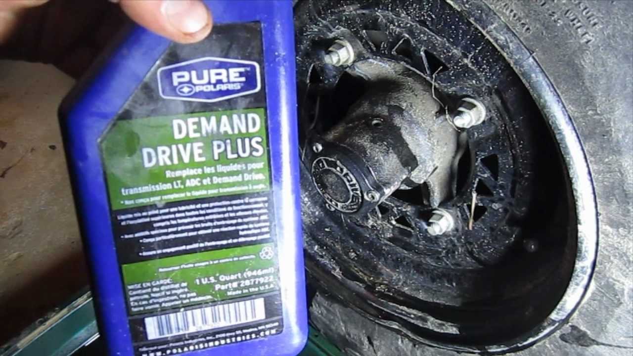 How to Drain and Replace Hub Oil on a Polaris Sportsman ... suzuki king quad 300 wiring diagram 