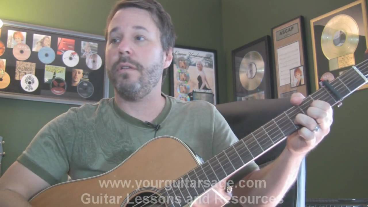 Guitar Lessons - Red Light by David Nail - cover chords Beginners ...