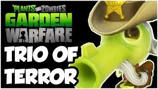 Plants vs. Zombies Garden Warfare - TRIO OF TERROR!! NEW PEA!! Gameplay Walkthrough (1080p HD)