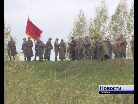 Грохот снарядов и свист пуль. В честь Дня Победы бердчанам показали реконструкцию военных действий