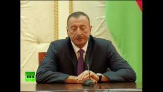 Пресс-конференция президентов России и Азербайджана