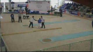 Pétanque 2013 CAMPIONATO EUROPEO Roma Finale Tiro Dylan ROCHER vs Diego RIZZI