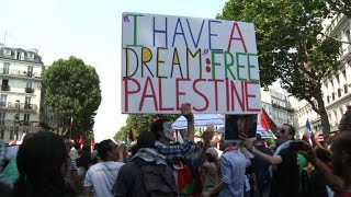 Paris: heurts lors d'une manifestation pro-Palestine interdite