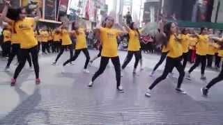 iifa flash mob Times Square, NY USA