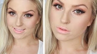 Chit Chat GRWM ♡ Ombre Peach Lips, Gold Glitter & Orange Eyes!