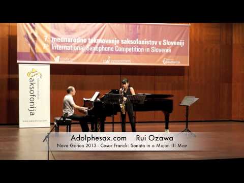 Rui Ozawa - Nova Gorica 2013 - Cesar Franck: Sonata in a Major - III Mov