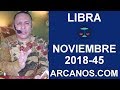 Video Horscopo Semanal LIBRA  del 4 al 10 Noviembre 2018 (Semana 2018-45) (Lectura del Tarot)