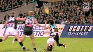 CTV - Ben Johnson's famous tackle v Port Adelaide, QF 2002