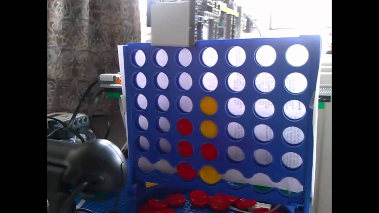 Lego Mindstorms NXT plays Connect 4 - Human CHEATS - YouTube