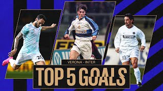 BAGGIO, ZANETTI E... 🤯🖤💙??? | INTER HISTORY | TOP 5 GOALS vs VERO⚽A ?