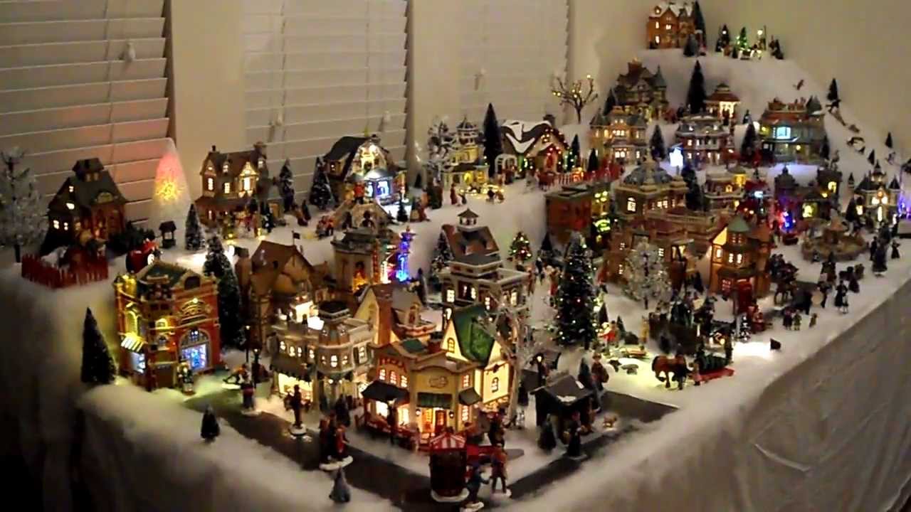 Chris & Gabby's LEMAX christmas village 2011 - YouTube