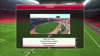Все стадионы которые есть в PES 2014