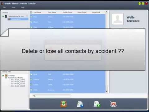 How to import csv and vcard contacts to iPhone: 4Media iPhone Contacts ...