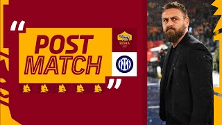 “Dobbiamo migliorare, ma sono orgoglioso dei ragazzi” | DANIELE DE ROSSI AL TERMINE DI ROMA-INTER