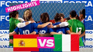 Highlights: Spagna-Italia 2-0 | Futsal Femminile | Amichevole