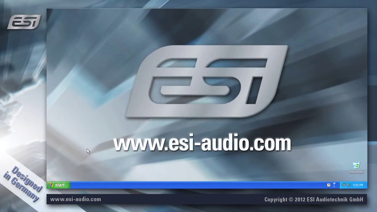 ESI USB Audio Interface - driver installation under Windows XP ...