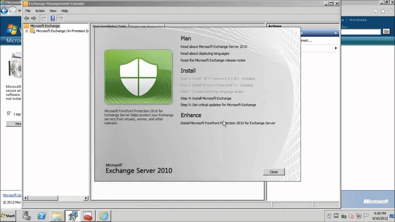 overview of exchange server 2010 and antivirus software