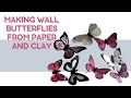 Making wall butterflies from paper