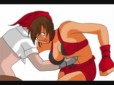Anime stomach punch gif