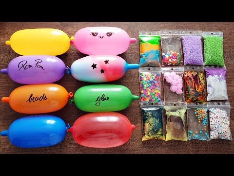 Making Slime with Funny Balloons and Slime Bags #12