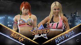 WWE 2K17 - Asuka vs Alexa Bliss Full Match (1080 60fps)