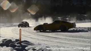 Corvette Stingray Coupe spins on ice!