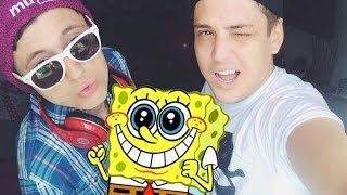 SPONGEBOB SCHWANZKOPF! - SCHIMPFWÖRTER CHALLENGE ( mit DieAussenseiter ) !