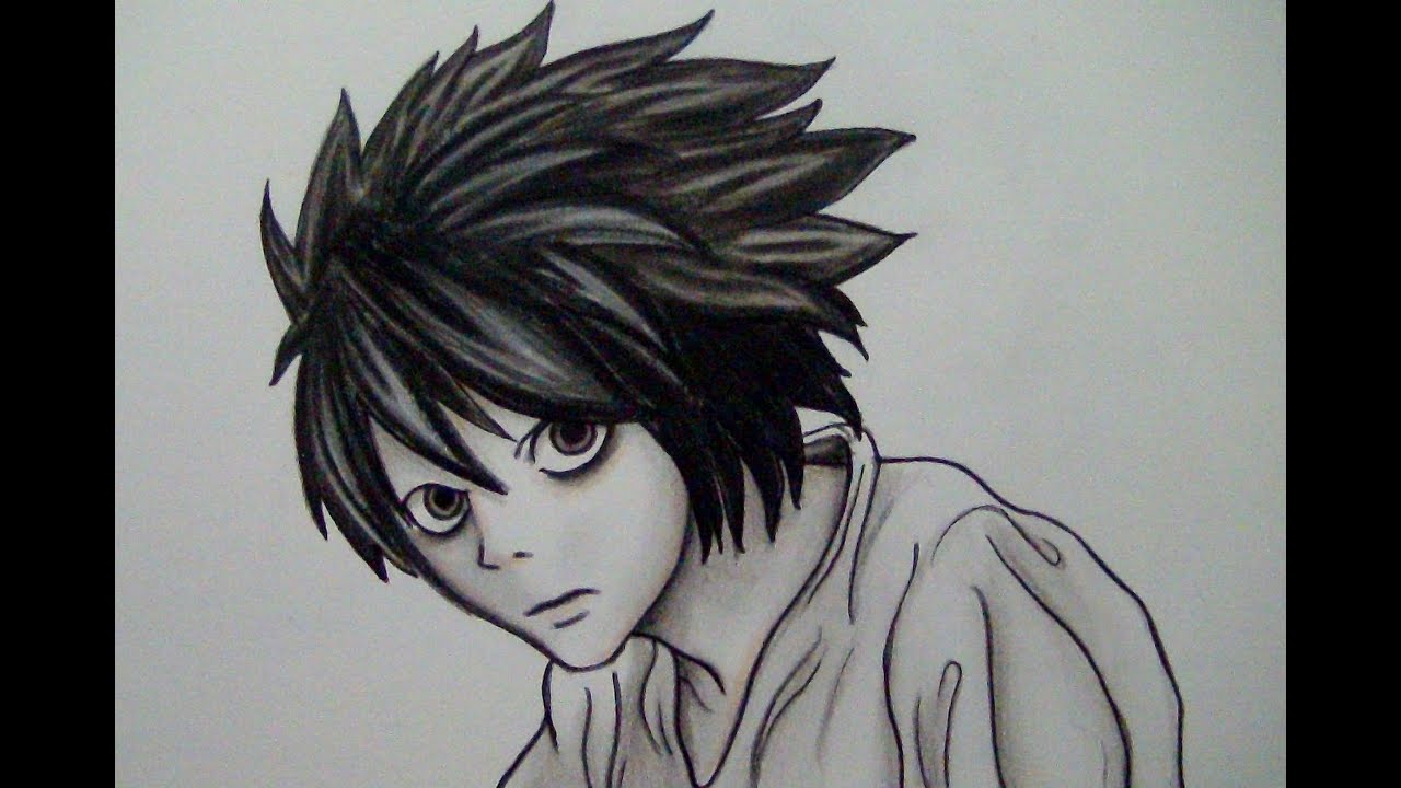 COMO COLOREAR a L de DEATH NOTE (TUTORIAL LARGO, PASO A PASO) - YouTube