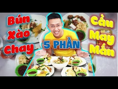 Bún Xào Chay | Funny Hùng Thử Thách 5 Phần Bún Xào Chay Sau Rằm Và Cái Kết.