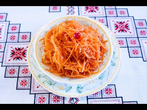 Салат корейский с морковью и грибами Салат корейский с морковью и грибами