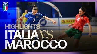 Highlights: Italia-Marocco 5-0 | Futsal | Amichevole
