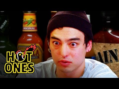 Joji Sets His Face on Fire While Eating Spicy Wings Hot Ones