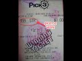 A $500 TRIPLE HIT PAY DAY ON THE PICK 3 LOTTERY!