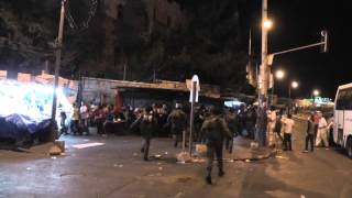 Police vandalism and brutality, Damascus Gate, East Jerusalem 15 7 2013