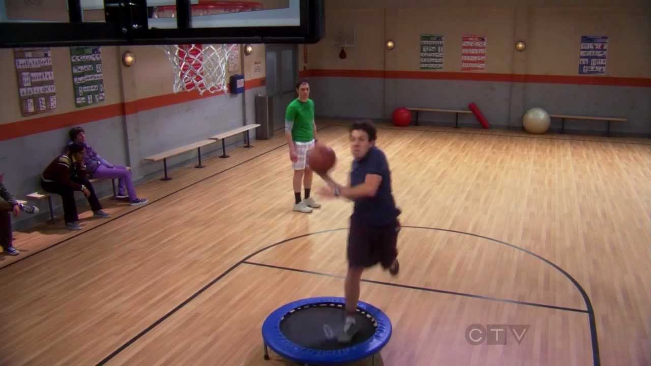 The Big Bang Theory Sheldon vs. Kripke (Basketball Match) YouTube