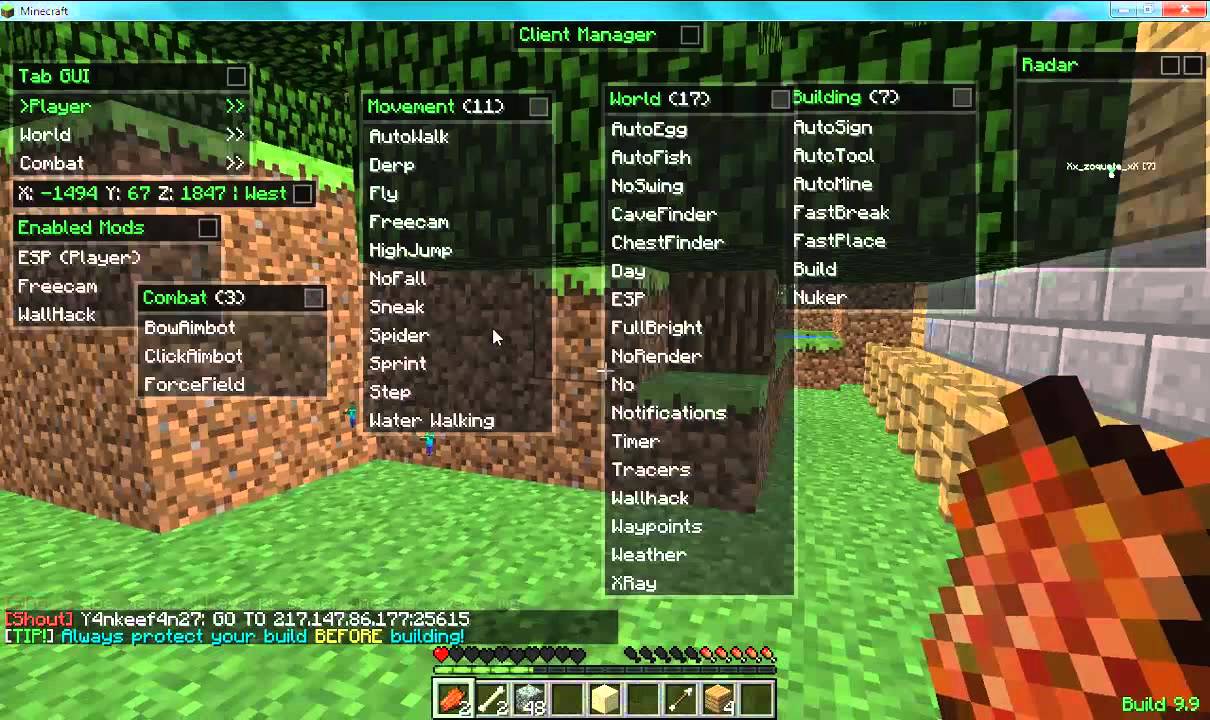 Minecraft [1.3.2] /Mods & Clients hack undetectable/ Multiplayer ...