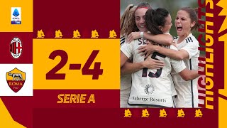 🟨🟥?? POKER DELLE CAMPIONESSE🐺 ?? Milan-Roma 2-4 | HIGHLIGHTS SERIE A FEMMINILE