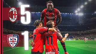 Bennacer-Pulisic-Reijnders-Leão for a five-star show | AC Milan 5-1 Cagliari | Highlights Serie A