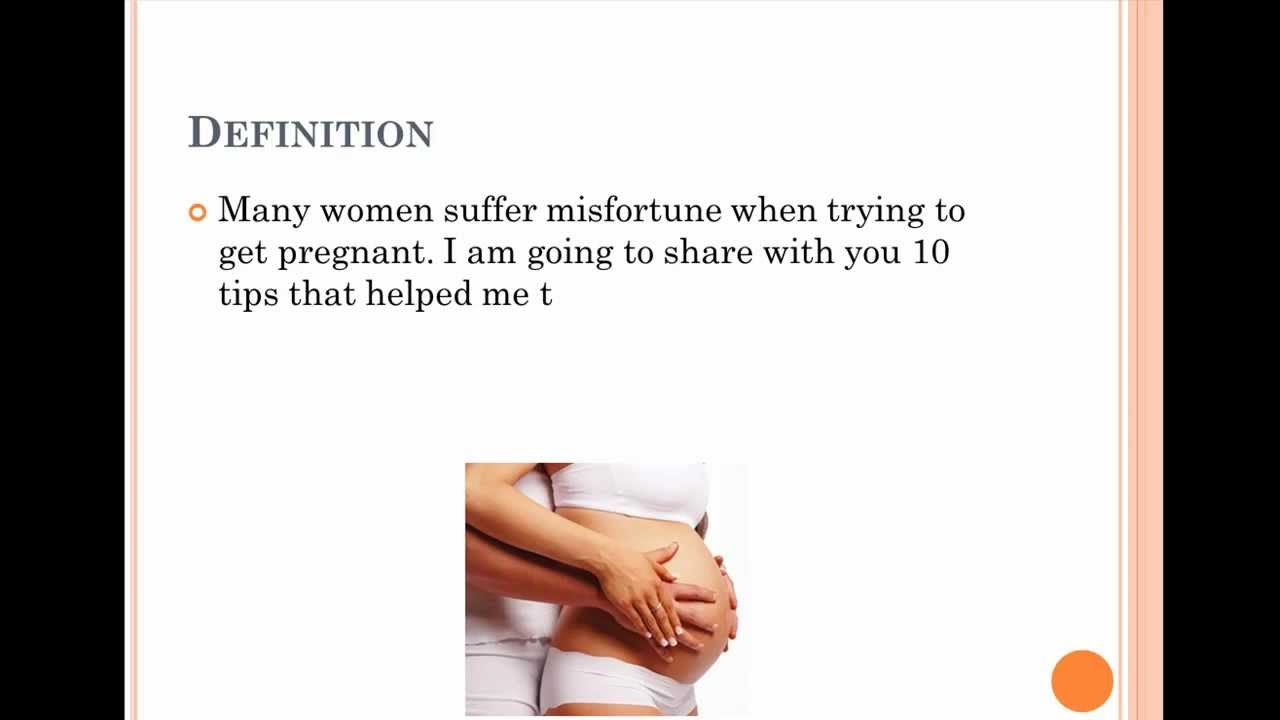 Best Positions for Getting Pregnant - YouTube
