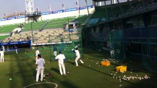 2013 한국시리즈 6차전 이승엽 타격연습