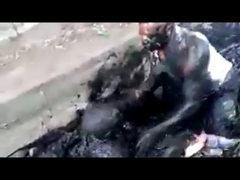 Two Grown Men Fighting In A Gutter (Funny video/ Street fight)