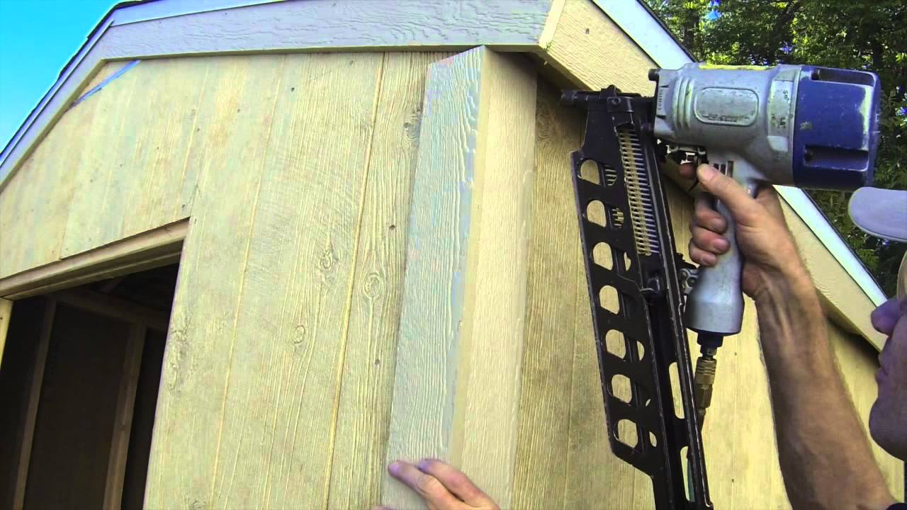 How To Build A Shed - Part 8 - Exterior Trim Install - YouTube