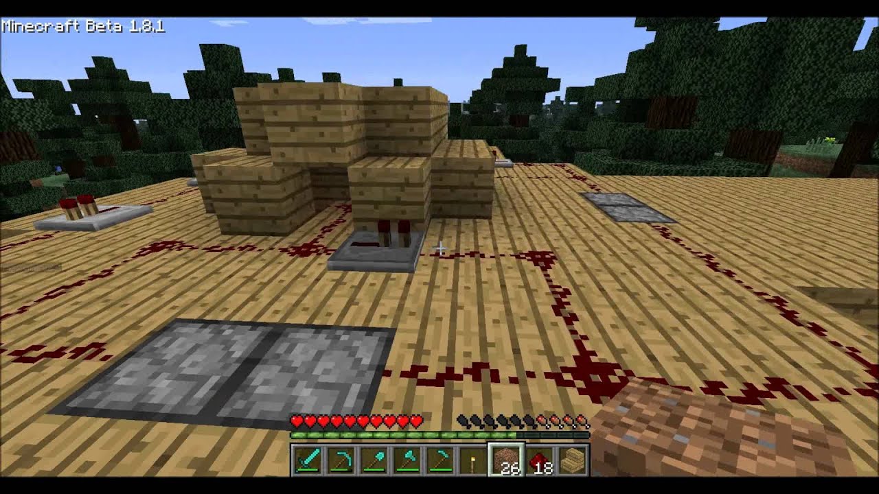 Minecraft Piston House with Secret Rooms [Minecraft 1.8.1 ...